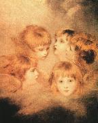 Sir Joshua Reynolds Heads of Angels France oil painting artist